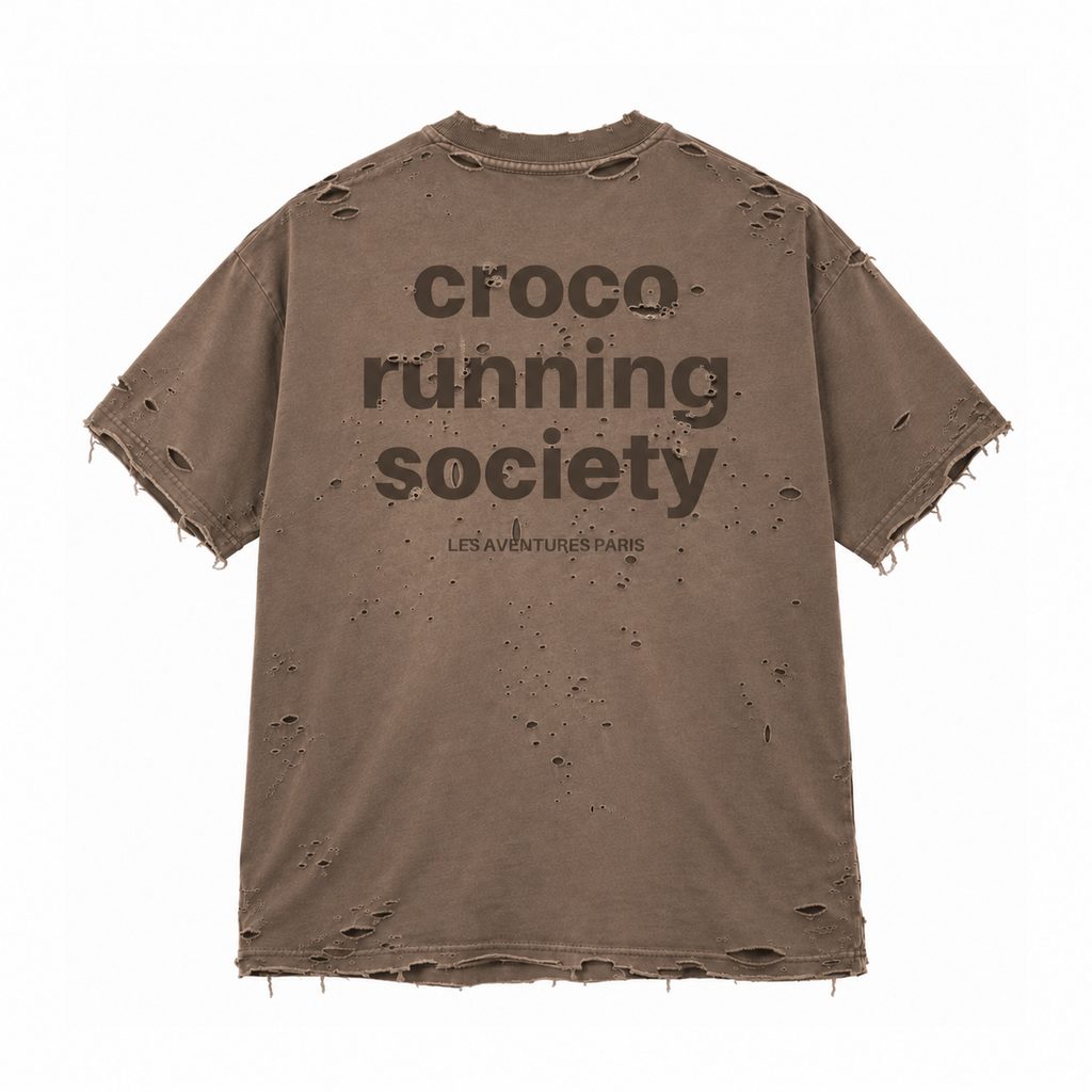 T-shirt Croco brown